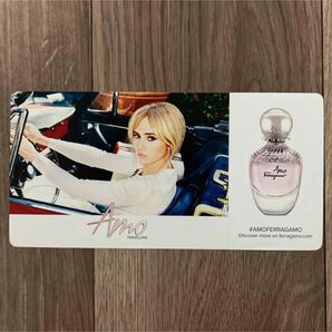 フェラガモ Ferragamo ポストカード 絵葉書 はがき レター AMO 香水 女性 レア品 ブランド かわいい 可愛い非売品