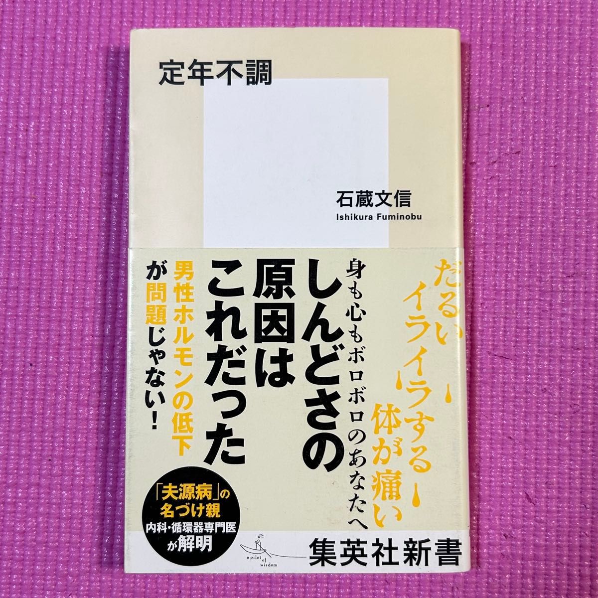▼定年不調 （集英社新書 0986） 石蔵文信／著 初版 帯有り 中古 「夫源病」の名づけ親 内科・循環器専門医が解明 萌猫堂
