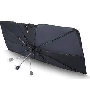 【2024年改良式10本骨&強反射銀色】VORAGA 傘式 サンシェード 車 フロント 車サンシェード