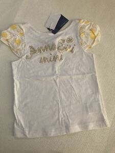  new goods [ Anna Sui Mini ]110 with logo popular T-shirt short sleeves regular price 7590 jpy 