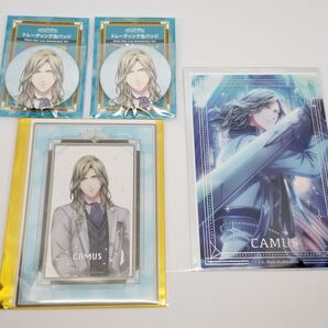 うたプリ シャニライ 8th Anniversary アニメイト限定 缶バッジ ビジュカ 箔押し風クリアカード カミュ