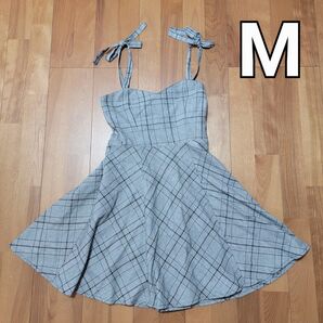 〇 CECIL Mc BEE グレンチェック ワンピース M