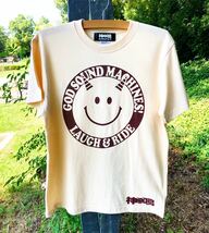 神鳴エンヂニアリング　RAUGH＆RIDE T-Shirt ☆Natural × Burgundy☆ 750SS 500SS 400SS 350SS 250SS KH250 KH400 RZ250 RZ350 750RS_画像1