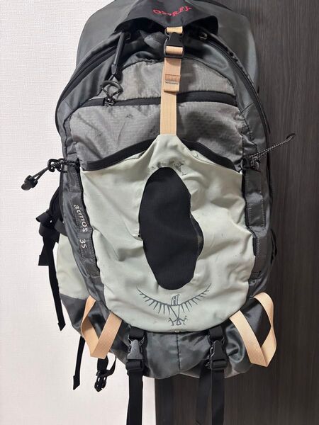 大容量 OSPREY atmos 35 バックパック グレー リュック アウトドア グレゴリー GREGORY