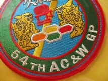 【送料無料】沖縄 久米島 54th AC&W GP パッチ刺繍ワッペン徽章/琉球シーサー航空自衛隊JASDF戦闘機ミリタリー空自 M11_画像3