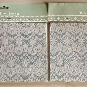 ウィンドウデコ レース模様 2枚セット