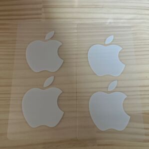 Apple アップル ロゴステッカー 4枚セット ホワイト 未使用