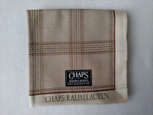 【正規品】CHAPS ／ チャップス ハンカチ ブラウン チェック dyh-5926