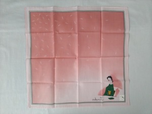【新品】和服女性 ハンカチ ピンク dyh-6527