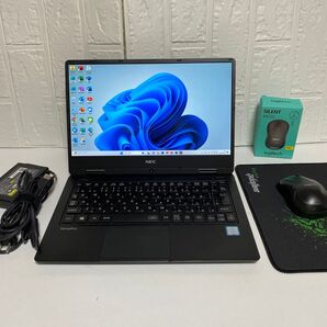 Windows11 オフィス2024年 SSD 美品 NECノートPC 13.5インチ FHD 1902x1080 マウス付き