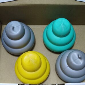 うんこミュージアム うんこ 3色 4個セット グレー イエロー ブルー 入場記念