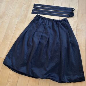 B'-BOP STUDIO ビーバップスタジオ スカート ゴムウエストと肩ベルト付き