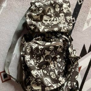 プリントリュック /茶