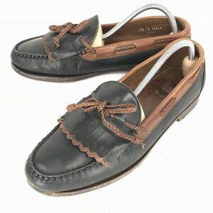 USA производства *a Len Ed monz/woodstock* Goodyear производства закон / натуральная кожа / deck shoes [28.0/ чай × чёрный ] платье обувь / бизнес *J-178