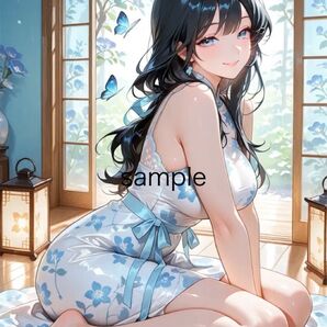 AIイラスト 美女 A4ポスター 3