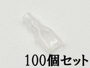 ②【250型 メス ツライチ スリーブ 100個セット】 日本製 平型端子 検索用) サブライト 電子機器 増設 ヘッドライト DIY