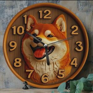 秋田犬 ペット 犬用品 時計 壁掛け時計 インテリア プレゼント 可愛い