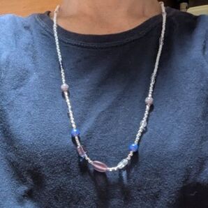長めネックレス(ハンドメイド)
