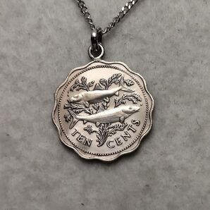 ボーンフィッシュ バハマのコインネックレス 着けっ放しOK