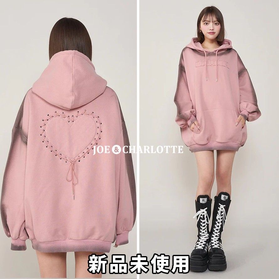 ダーリッチ darich DRビジューボリュームリブニットトップス ピンク ダーリッチ DRビジューボリュームリブニットトップス ピンク