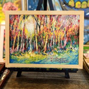 【真作1点物】「木漏れ日の秋」■松崎祐哉■1点物■お宝になるかも!?