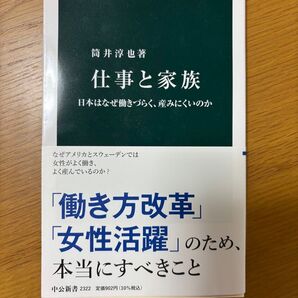 仕事と家族 日本はなぜ働きづらく、産みにくいのか 筒井淳也著 中公新書