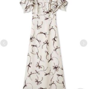 2025SNIDEL Sustainable リボンプリントワンピース