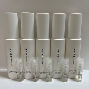 SHIRO シロ サボン ホワイトリリー ホワイトティー キンモクセイ アールグレイ オードパルファン 3ml x 5本セット
