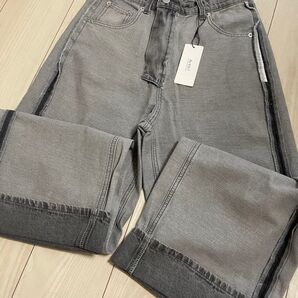 Re:EDIT リエディ デニムパンツ M グレー 未使用 タグ付き