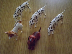 チョコエッグ フィギュア 犬 3種類 5体 ダルメシアン