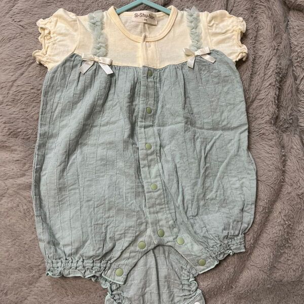 Si-Shu-Non シシュノン ロンパース 70 ベビー服 半袖 パステルカラー
