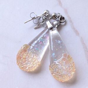 1101 妖精の金木犀ガーデンピアスイヤリング