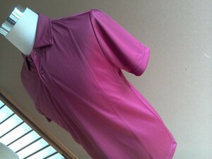 新品 送料無料 ｍｈ3 ポロシャツ 赤茶 SS ストレッチ素材 ドライメッシュ 伸びる 男女兼用半袖　