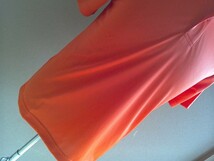 新品 送料無料 ｍｈ3 ポロシャツ オレンジ 150サイズ　 ストレッチ素材 ドライメッシュ 伸びる 男女兼用半袖　_画像5