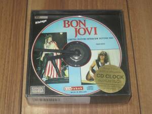 ボンジョヴィ BON JOVI ボンジョビ CD CLOCK CD時計