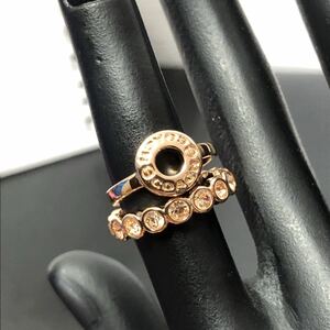  beautiful goods COACH Coach bronze ring ring 2 point set 