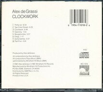 アレックス・デ・グラッシ/Alex De Grassi - Clockwork　4枚同梱可能　a4B000000NF9_画像2