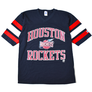 状態良 80s usa vintage NBA ヒューストン ロケッツ Tシャツ LOGO7製 size.L