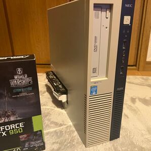 凄いよ 魔改造ゲーミングPC NEC Mate MB-H i7 4770 GTX950 16GB 256GB Office