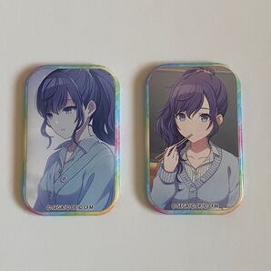 プロセカ 朝比奈まふゆ ニーゴ スクエア缶バッジ 2個セット w-61