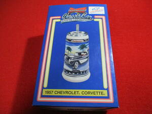 { Budweiser CHEVROLET 1957 CORVETTE ceramics beer mug new goods shop front display }