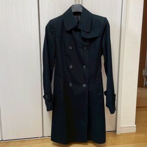 トレンチコート 黒 冠婚葬祭 トップバリュー 礼服 葬式 就活 ビジネス着 仕事 トレンチコート コート トレンチ 長袖 ブラック
