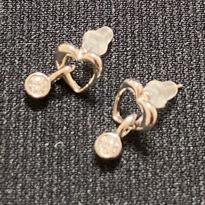 ハート ジルコニア ピアス