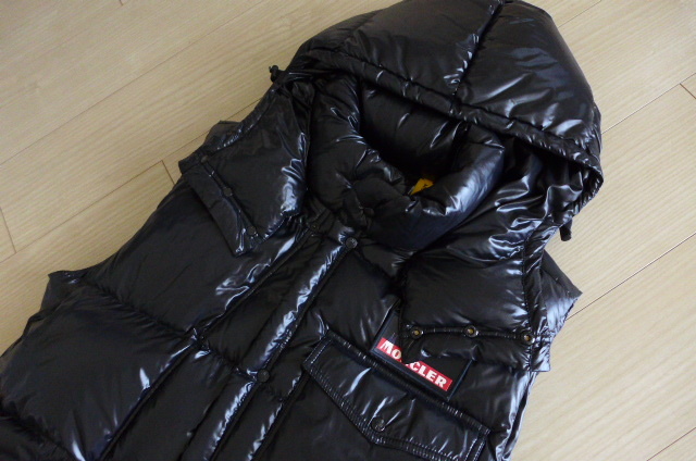 即決 25万 美品 正規品 モンクレール FRAGMENT Hiroshi Fujiwara フラグメント ANCHETA ジレ ダウンベスト ブラック サイズ2 ジーニアス