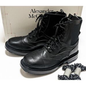 ALEXANDER MCQUEEN ドッキングデザインブーツ 40 新品 アレキサンダーマックイーン