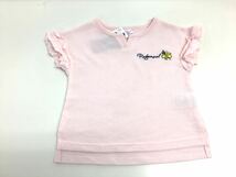 新品■ディズニー 女の子 ラプンツェル 半袖シャツ 2点セット 90 ピンク 重ね着_画像4