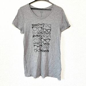 美品☆Gap ギャップ　半袖　カットソー チュニック Tシャツ　グレー