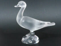 【値下げ交渉有り】 Lalique ラリック フロステッド クリスタル Standing Duck 大型 鴨 フィギュリン_画像1