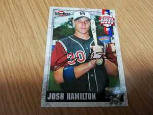 Josh Hamilton直筆サインカード　レンジャース殿堂入り　オールスター5回