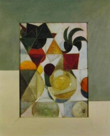 Theo Van Doesburg, [NATURALEZA MORTE], Versión extranjera súper rara razonada, Nuevo con marco, sal, cuadro, pintura al óleo, Naturaleza, Pintura de paisaje